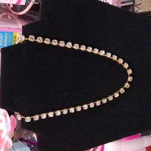 Golden Glitz necklace by Touchstone Crystal NIB